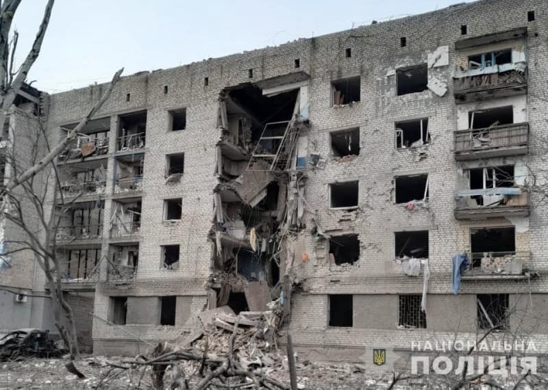 Photo d'archive: Une attaque russe fait 17 blessés et provoque une coupure de courant à Odessa