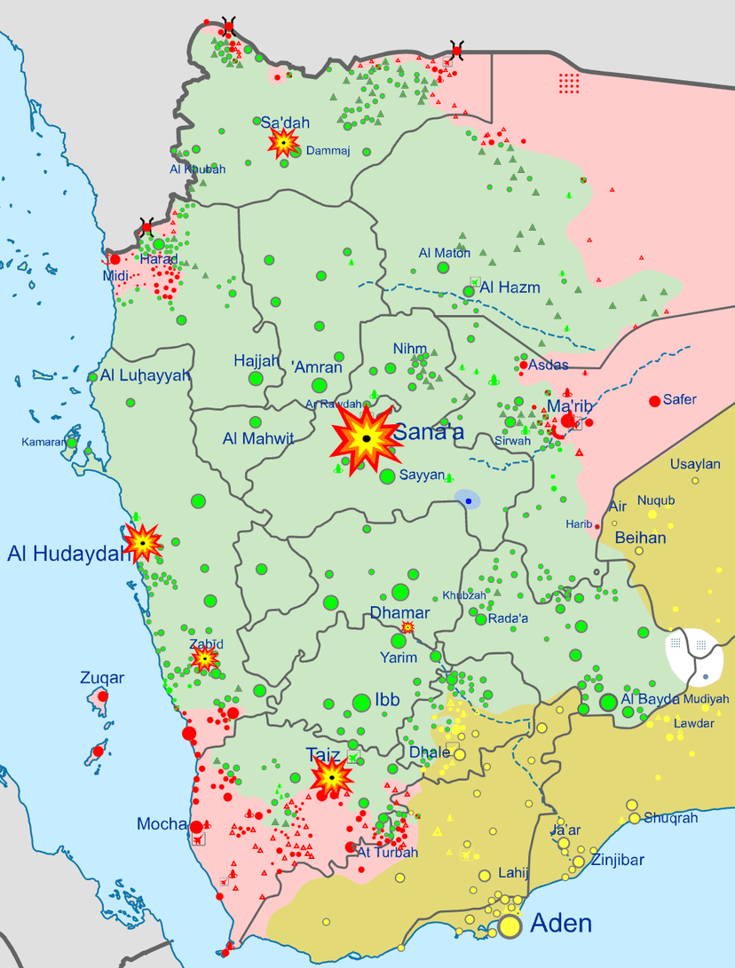 Photo d'archive: Les Houthis dénoncent 28 attaques saoudiennes en 24 heures au Yémen
