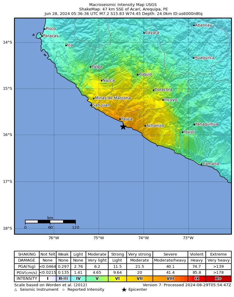 Foto de archivo: Detalles sobre el temblor del 14 de agosto de 2026 en Perú y Chile