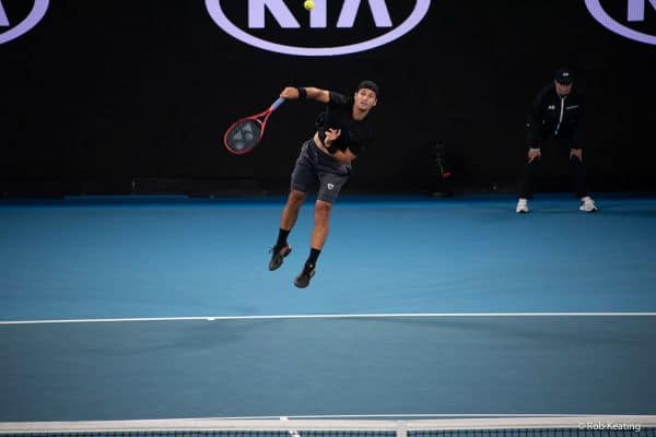 Archieffoto: Ignacio Buse neemt het vandaag op tegen Marcos Giron op de US Open 2026