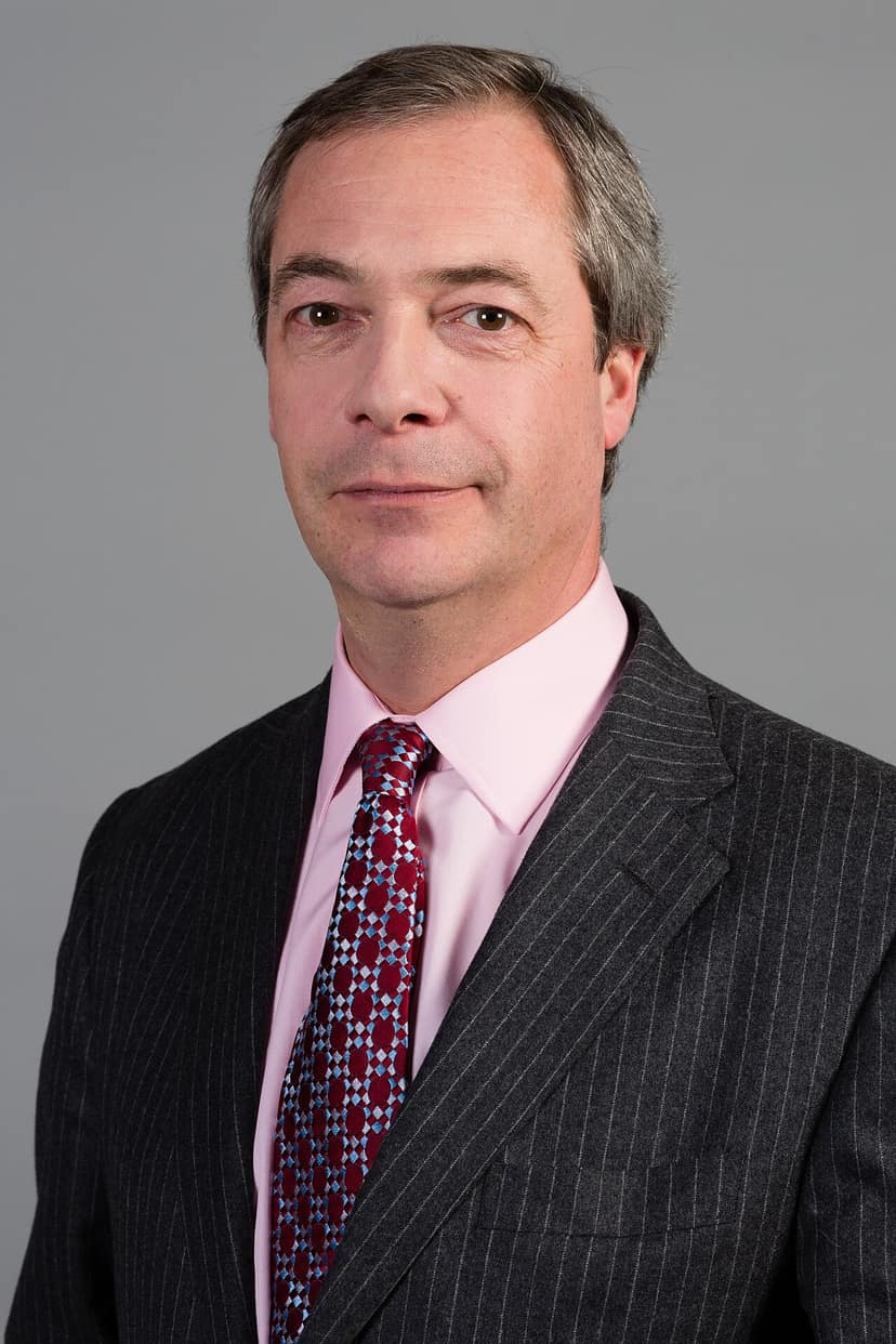Archivbild: Nigel Farage tritt gegen Count Binface in Clacton-on-Sea an