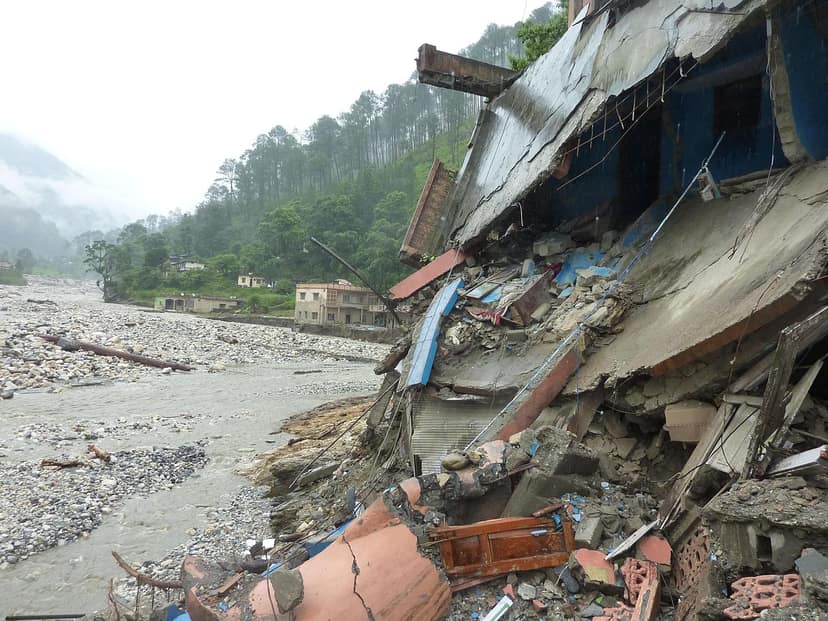 Flash Flood in Uttarakhand's Chamoli Destroys Bailey Bridge