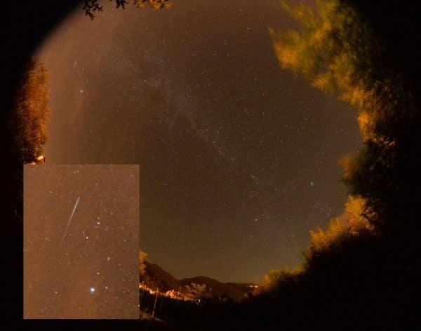 Solar Eclipse and Shooting Stars Illuminate the Italian Sky on August 12