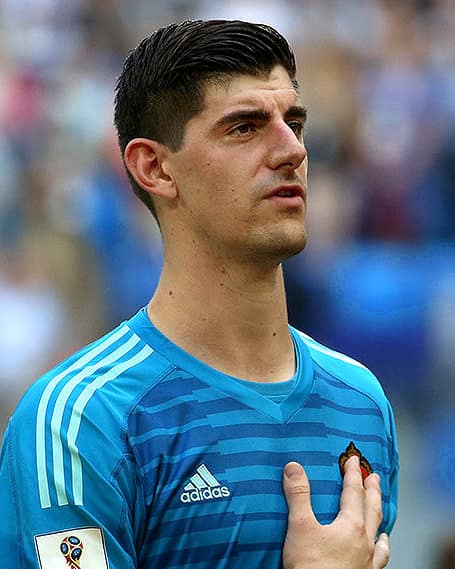 Photo d'archive: Thibaut Courtois se retire de la Ligue des Nations après une discussion avec Van Bommel