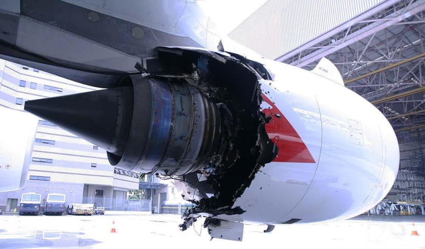 Qantas Flight Diverted Due to Engine Flames