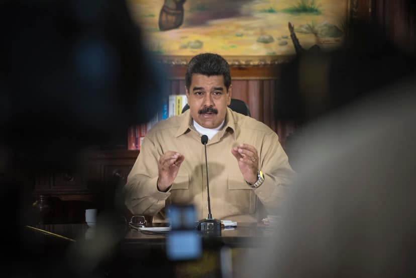Archieffoto: Nicolás Maduro deelt foto's vanuit Amerikaanse gevangenis