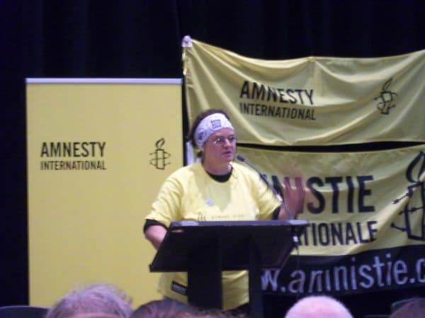 Foto de arquivo: A Amnesty International alerta para a vigilância na Argentina sob Javier Milei