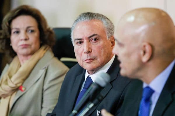 Foto d'archivio: Flávio Bolsonaro incontra il ministro della Giustizia di El Salvador a San Paolo