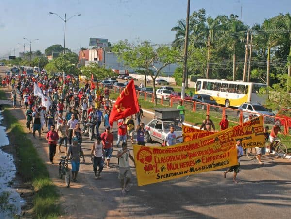 Archive photo: Essential services workers in Ceuta call for protest