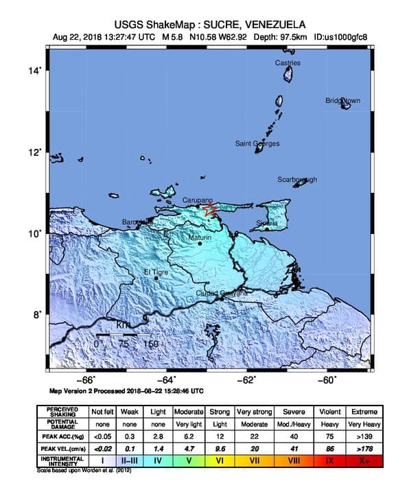 Foto d'archivio: Terremoto in Colombia potrebbe ridurre il PIL dello 0,27%