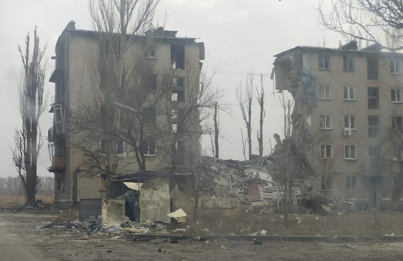 Photo d'archive: Une drone russe attaque le quartier général des services secrets à Kiev
