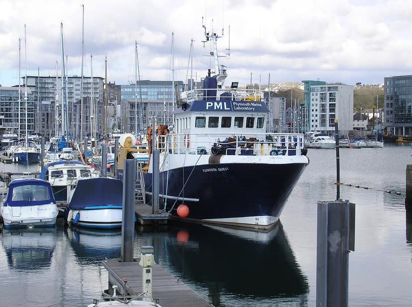 Foto de archivo: Naufragio de un pesquero francés cerca de Plymouth, dos marineros desaparecidos