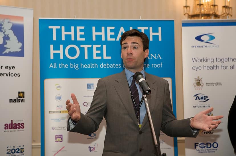 Archive photo: Andy Burnham Travels to New York for Meeting with Donald Trump
