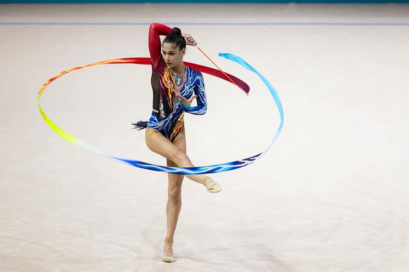 Mondiale ritmische gymnastiek: Sofia Raffaeli veroverd zilver in het toestel met de hoepel