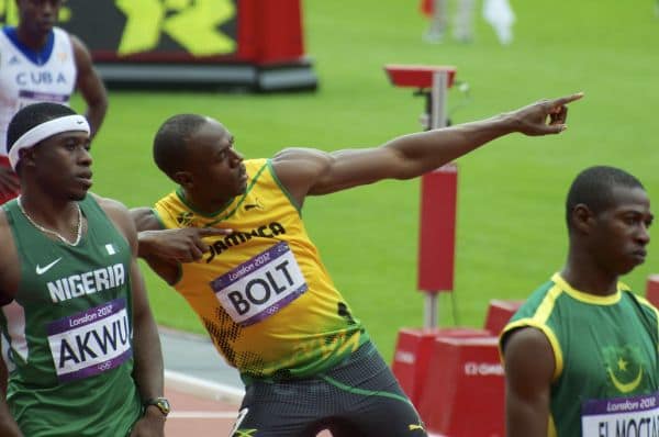 Foto d'archivio: Un robot cinese corre 100 metri più veloce del record mondiale di Usain Bolt
