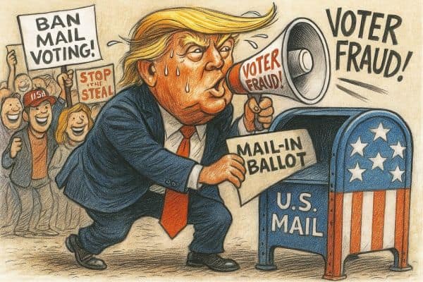 Photo d'archive: Un lanceur d'alerte soulève des inquiétudes concernant le système de vote par correspondance de l'USPS