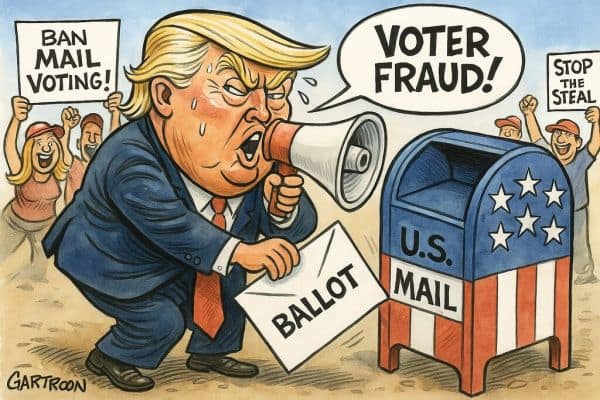 Photo d'archive: Un lanceur d'alerte soulève des inquiétudes concernant le système de vote par correspondance de l'USPS
