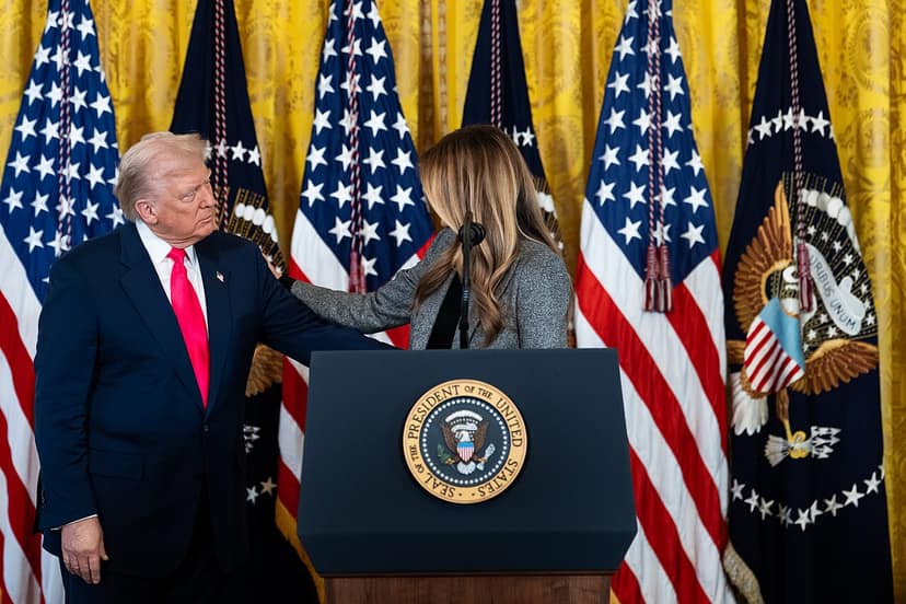 Melania Trump presenteert 'Fostering the Future' in het Witte Huis