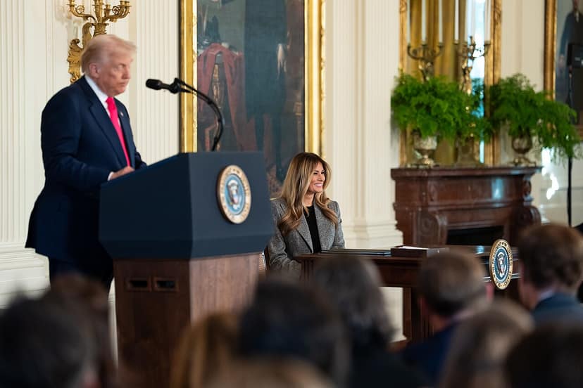 Melania Trump presenteert 'Fostering the Future' in het Witte Huis
