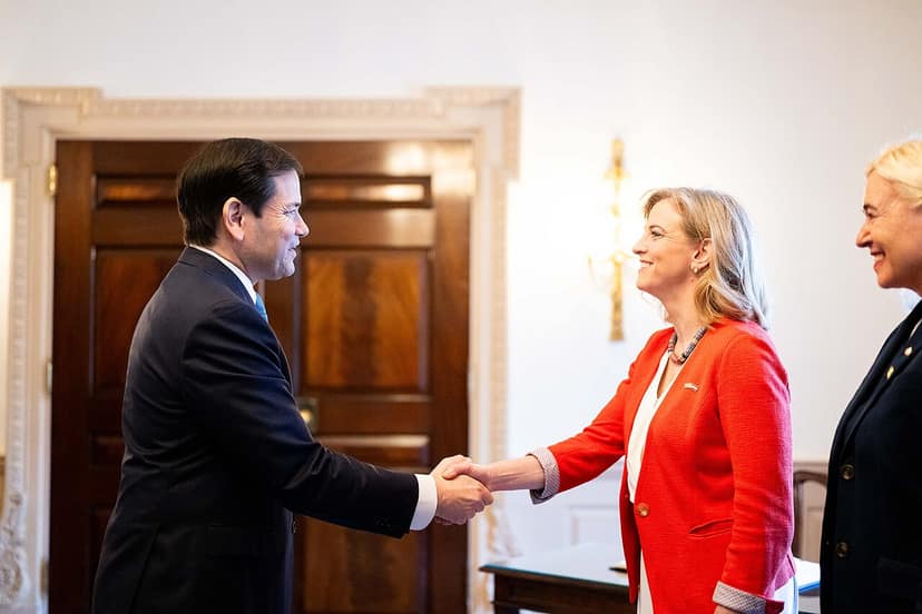 Meinl-Reisinger encontra-se com o secretário de Estado dos EUA Rubio em Washington D.C.