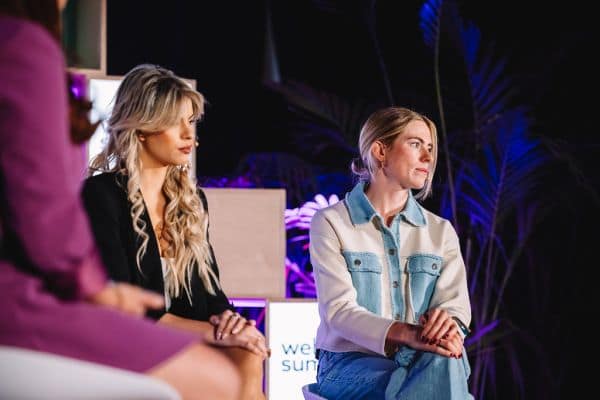 Photo d'archive: Kasia Niewiadoma confronte Célia Gery après la perte de son maillot jaune