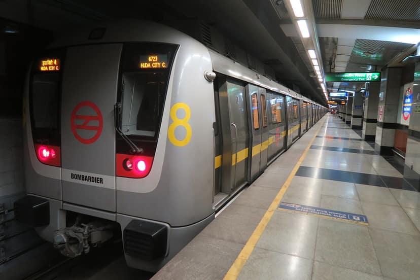 Archive photo: Delhi Metro Closes Six Stations Amid Opposition Protest Preparations
